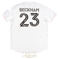 DAVID BECKHAM Autographed Inter Miami CF 2021 Authentic White Jersey PANINI