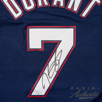 KEVIN DURANT Autographed Brooklyn Nets 75th Anniversary City Edition Jersey PANINI