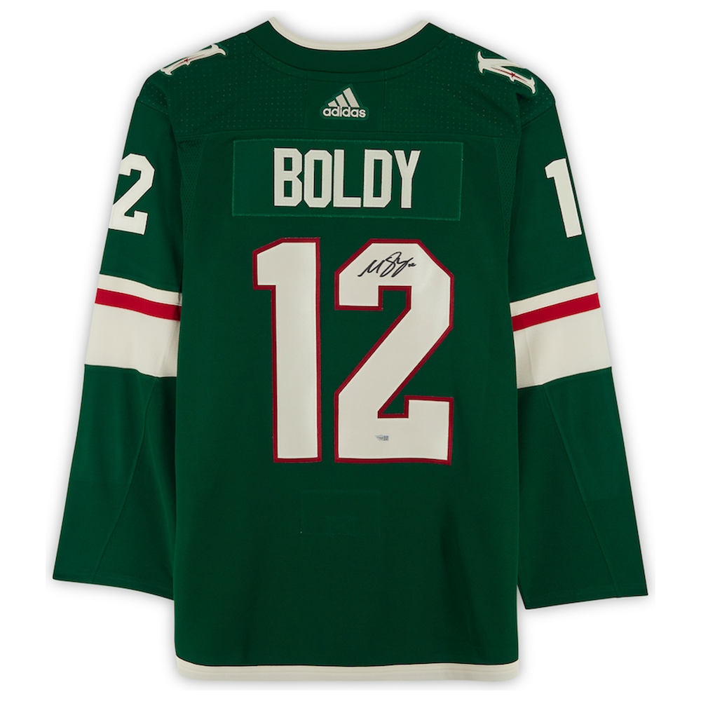 MATTHEW BOLDY Autographed Minnesota Wild Authentic Green Jersey FANATICS