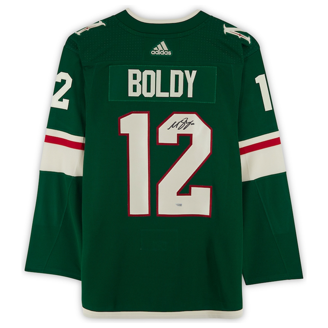 MATTHEW BOLDY Autographed Minnesota Wild Authentic Green Jersey FANATICS