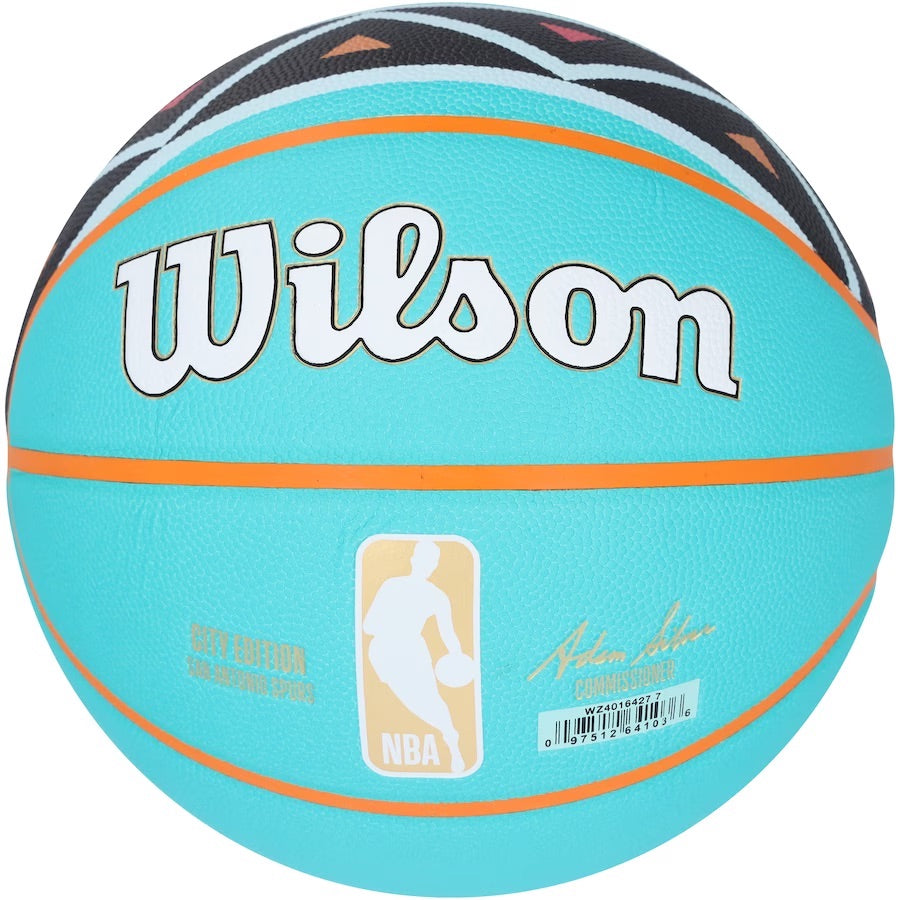 Victor Wembanyama Autographed San Antonio Spurs Turquoise City Edition Basketball Fanatics