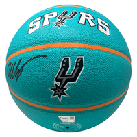 Victor Wembanyama Autographed San Antonio Spurs Turquoise City Edition Basketball Fanatics