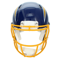 Omarion Hampton Autographed Los Angeles Chargers 1974-87 Throwback Speed Authentic Helmet Beckett