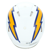 Omarion Hampton Autographed Los Angeles Chargers Color Rush Authentic Speed Helmet Beckett