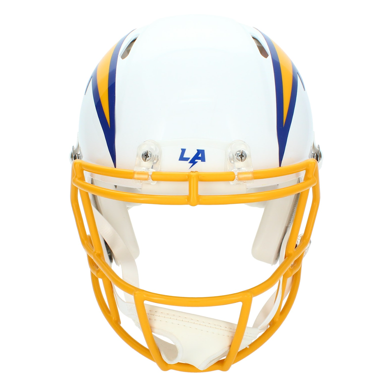 Omarion Hampton Autographed Los Angeles Chargers Color Rush Authentic Speed Helmet Beckett