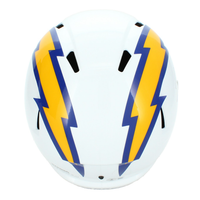 Omarion Hampton Autographed Los Angeles Chargers Royal Color Rush Speed Replica Helmet Beckett