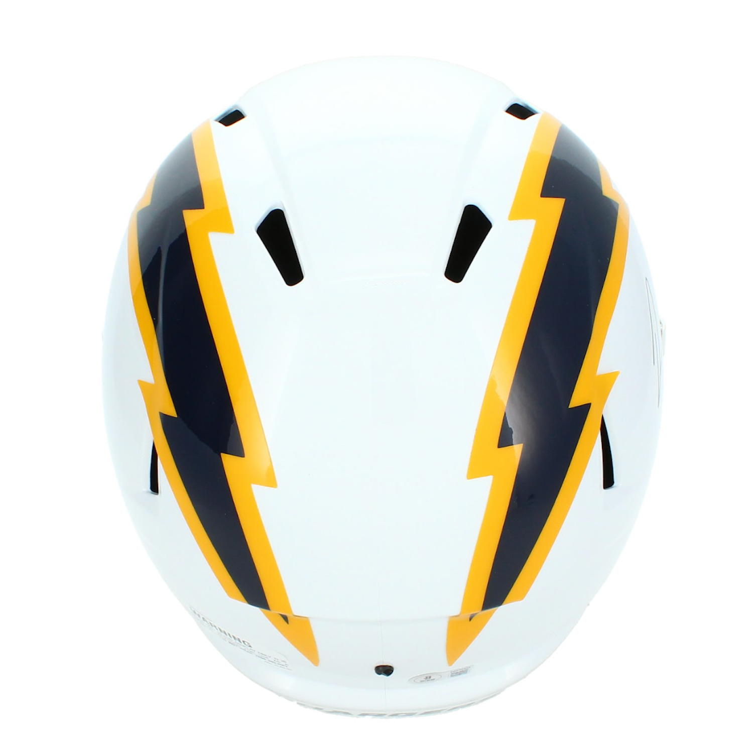 Omarion Hampton Autographed Los Angeles Chargers Navy Color Rush Speed Replica Helmet Beckett