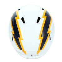 Omarion Hampton Autographed Los Angeles Chargers Navy Color Rush Speed Replica Helmet Beckett