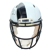 Matthew Stafford Autographed Los Angeles Rams Throwback Custom Painted "Ripped" Speed Authentic Helmet Beckett