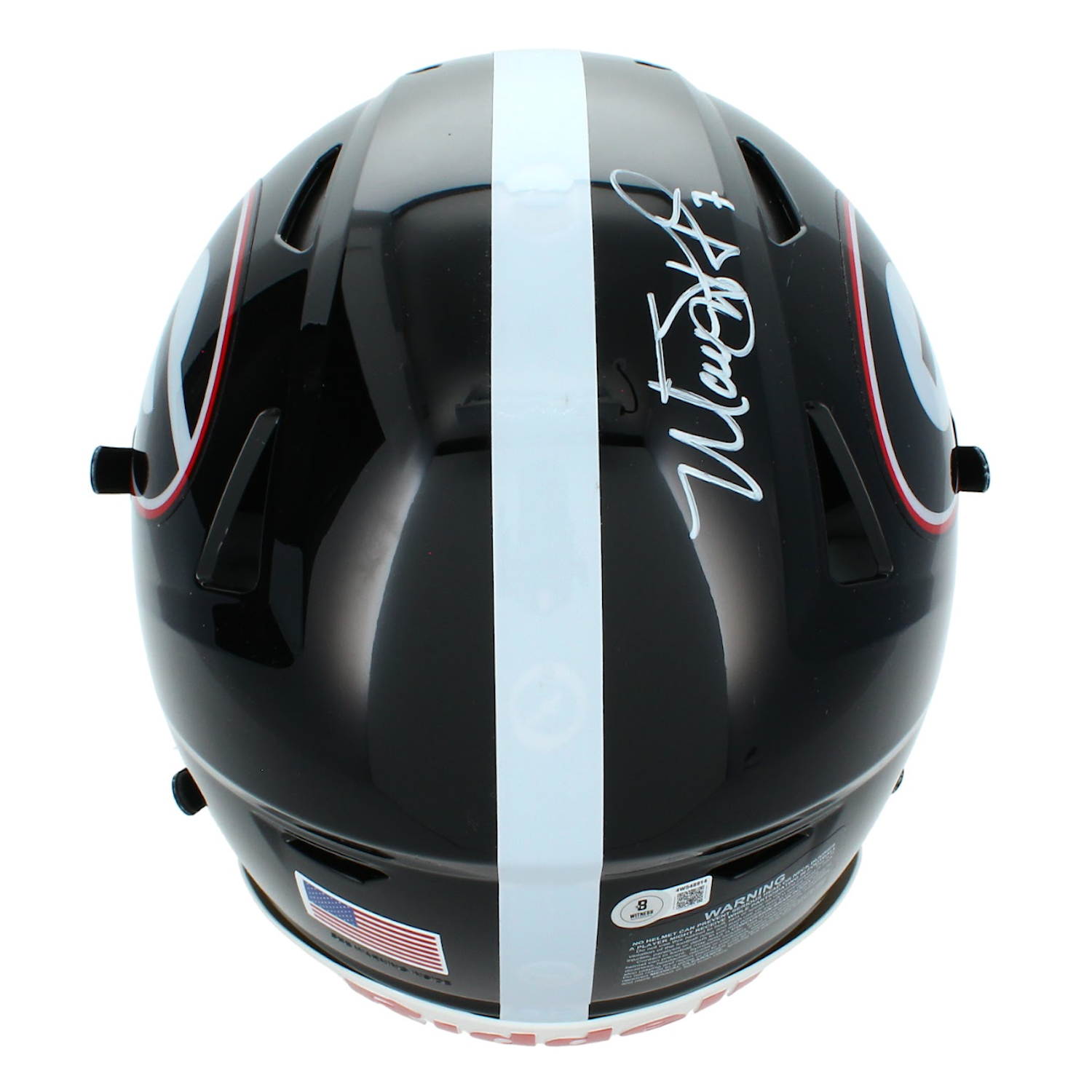 Matthew Stafford Autographed Georgia Bulldogs Alternate Black Speedflex Authentic Helmet Beckett