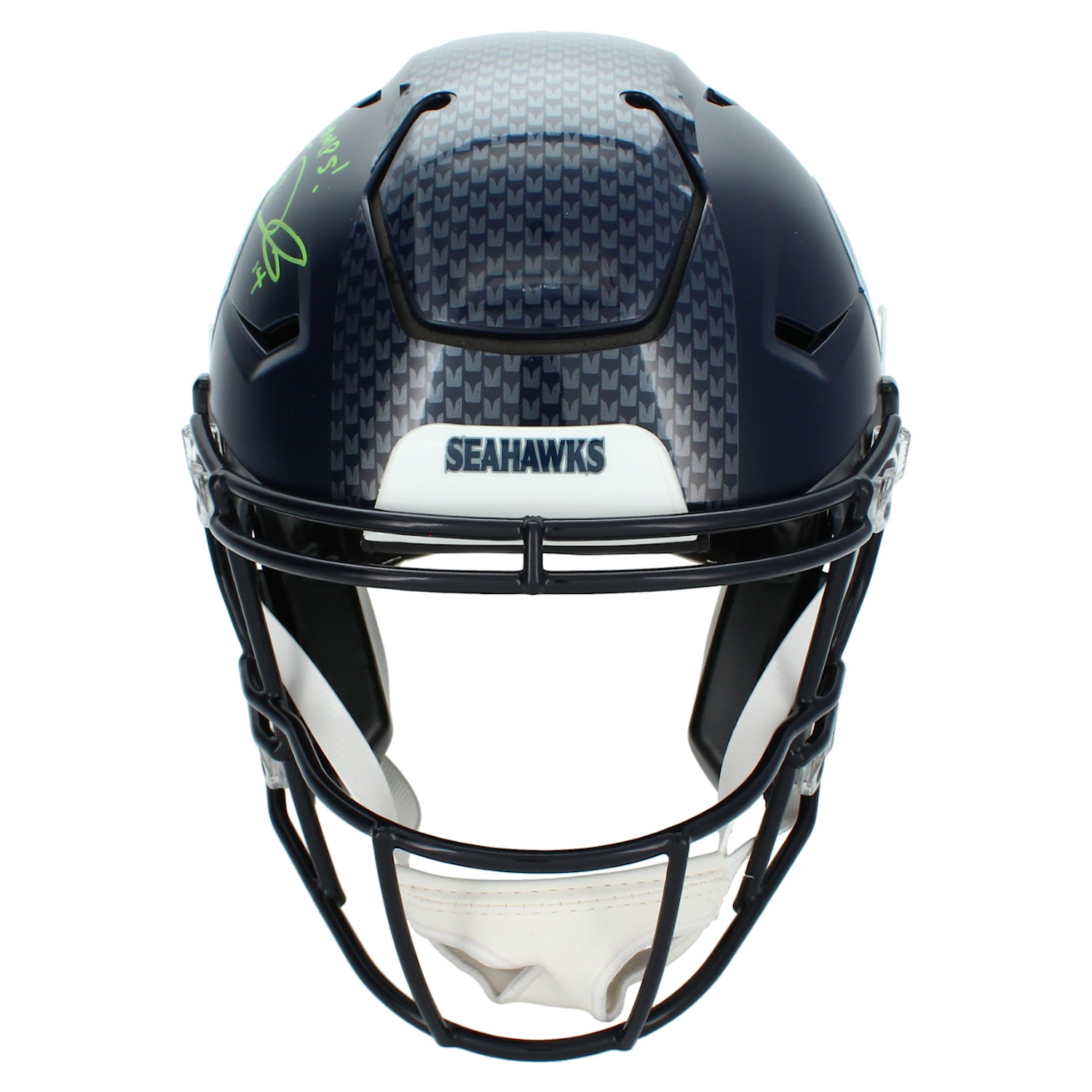 Sam Darnold Autographed & Inscribed "SB LX Champs!" Seattle Seahawks Speedflex Authentic Helmet Beckett