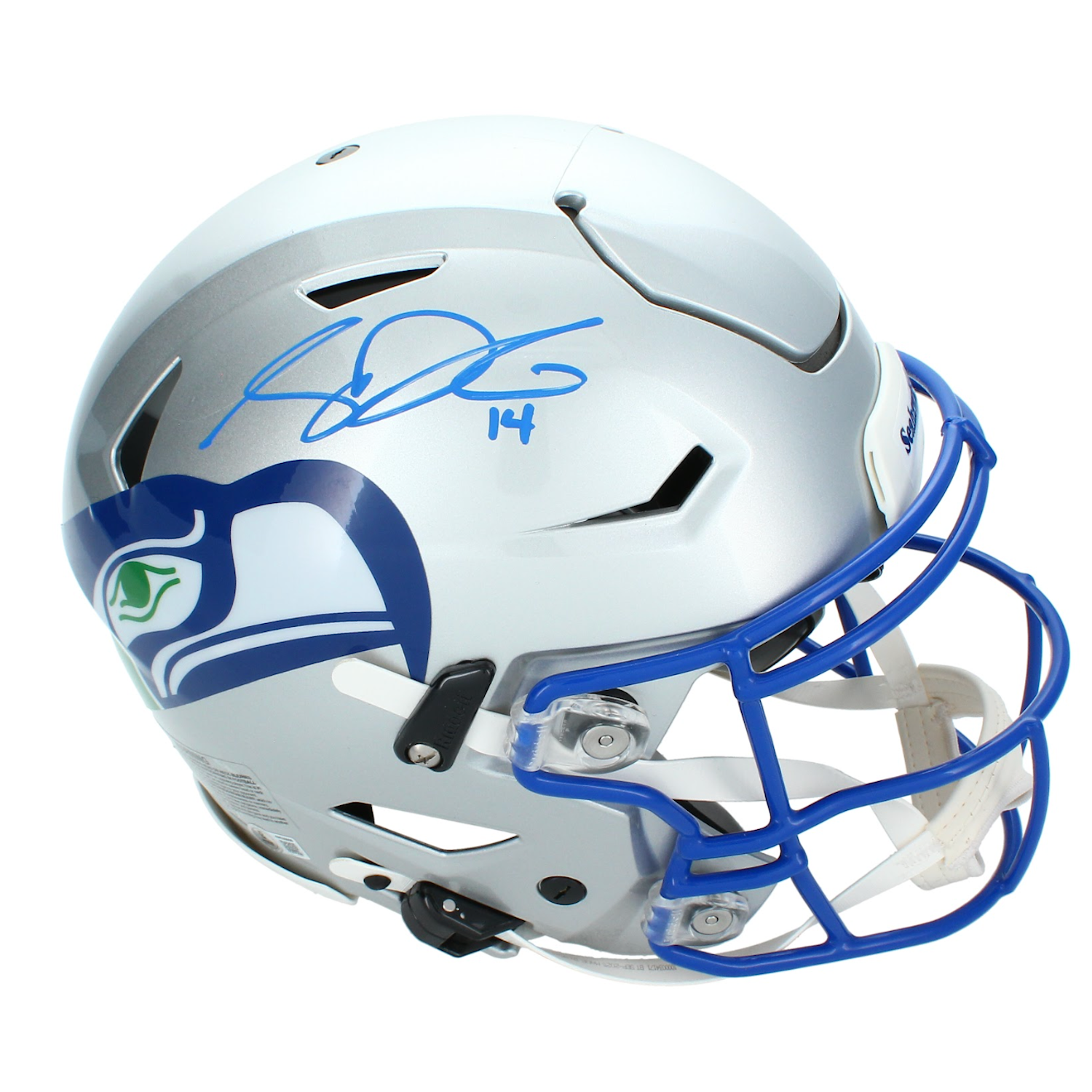 Sam Darnold Autographed Seattle Seahawks Throwback SpeedFlex Authentic Helmet Beckett