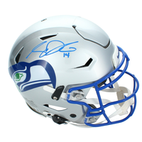 Sam Darnold Autographed Seattle Seahawks Throwback SpeedFlex Authentic Helmet Beckett