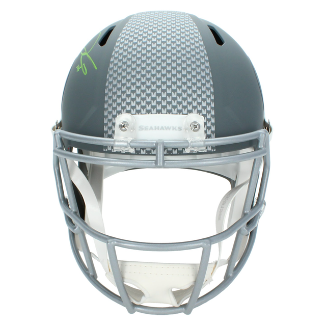 Sam Darnold Autographed Seattle Seahawks 'Slate' Full Size Replica Speed Helmet Beckett
