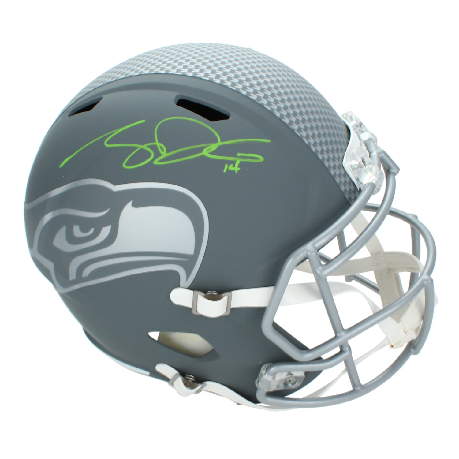 Sam Darnold Autographed Seattle Seahawks 'Slate' Full Size Replica Speed Helmet Beckett