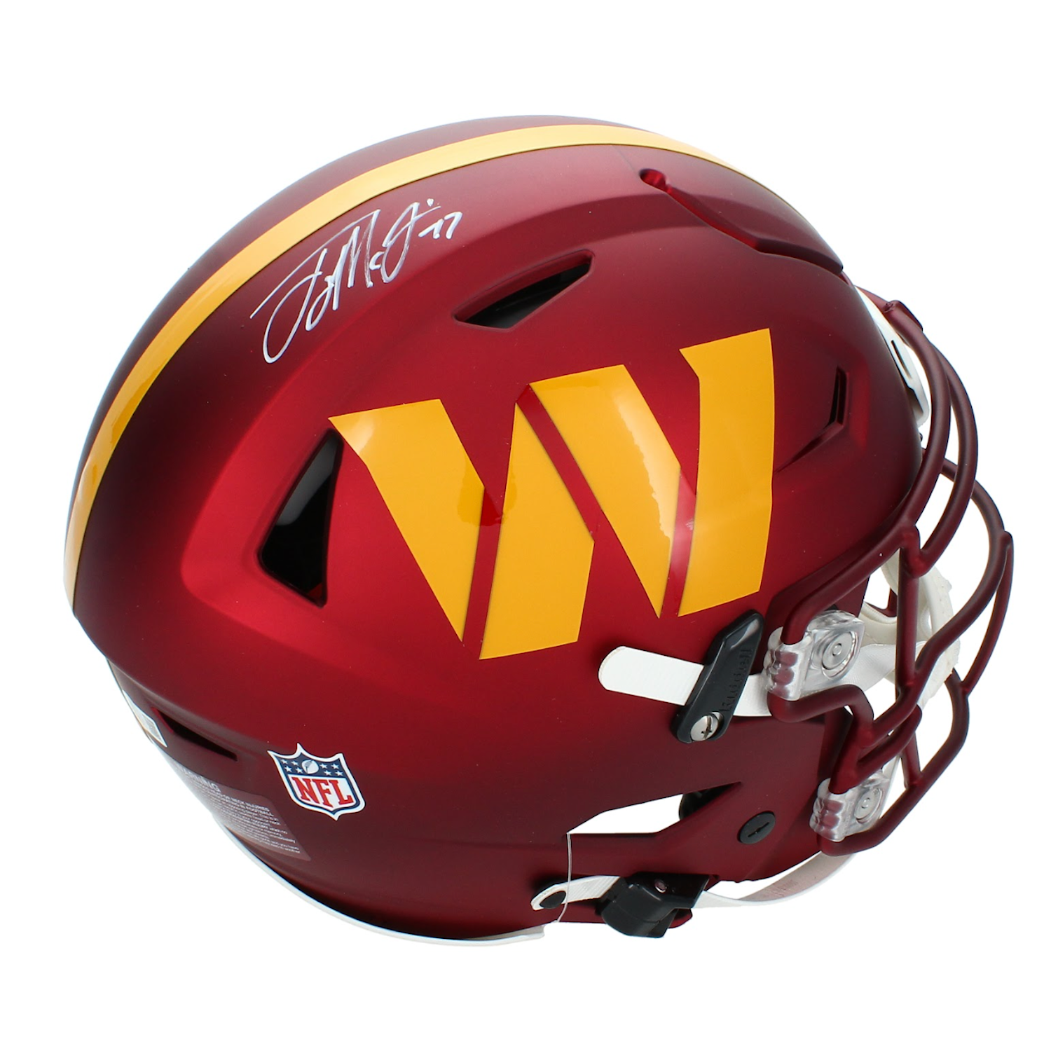 Terry McLaurin Autographed Washington Commanders Authentic SpeedFlex Helmet Beckett