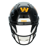 Terry McLaurin Autographed Washington Commanders Black 2022 Alternate SpeedFlex Authentic Helmet Beckett