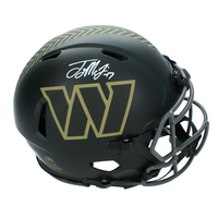 Terry McLaurin Autographed Washington Commanders 2025 Salute to Service Speed Authentic Helmet Beckett