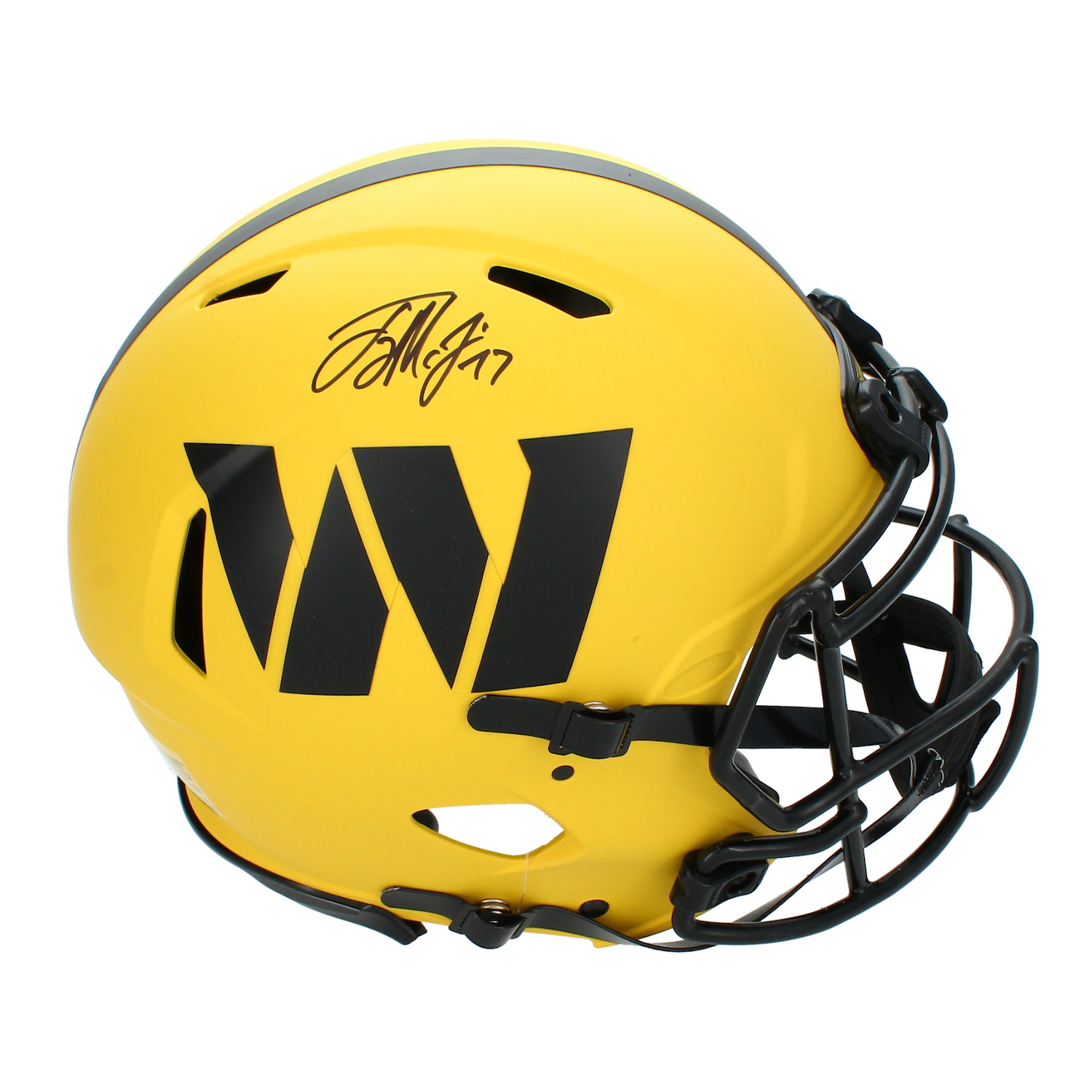 Terry McLaurin Autographed Washington Commanders 'RAVE' Speed Authentic Helmet Beckett