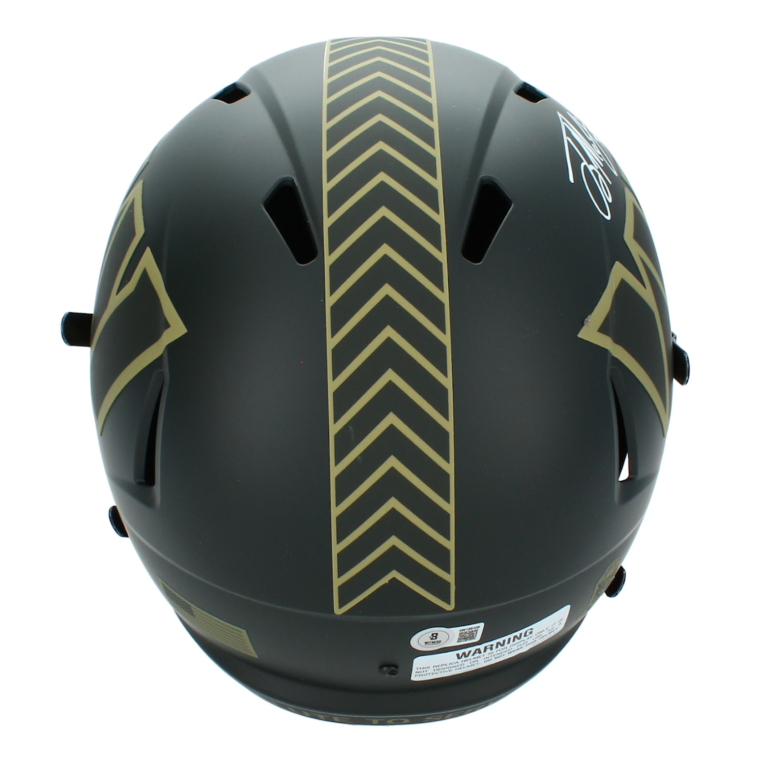 Terry McLaurin Autographed Washington Commanders 2025 Salute to Service Full Size Helmet Beckett