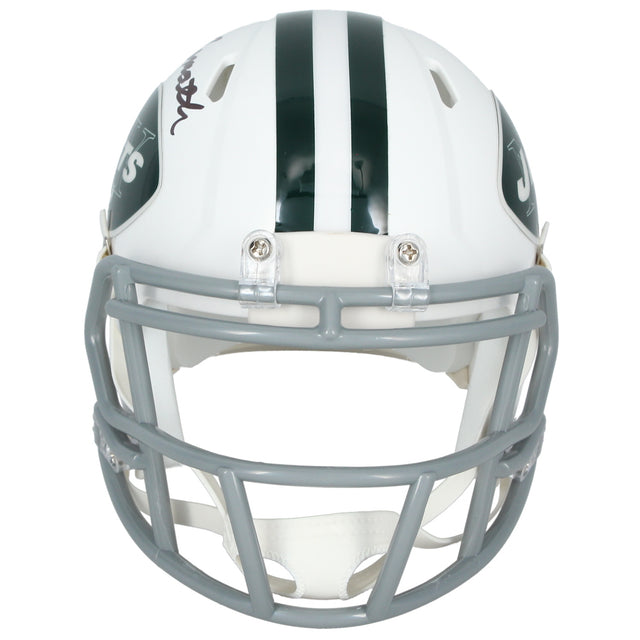 Joe Namath Autographed New York Jets 1965-77 Throwback Mini Helmet Fanatics