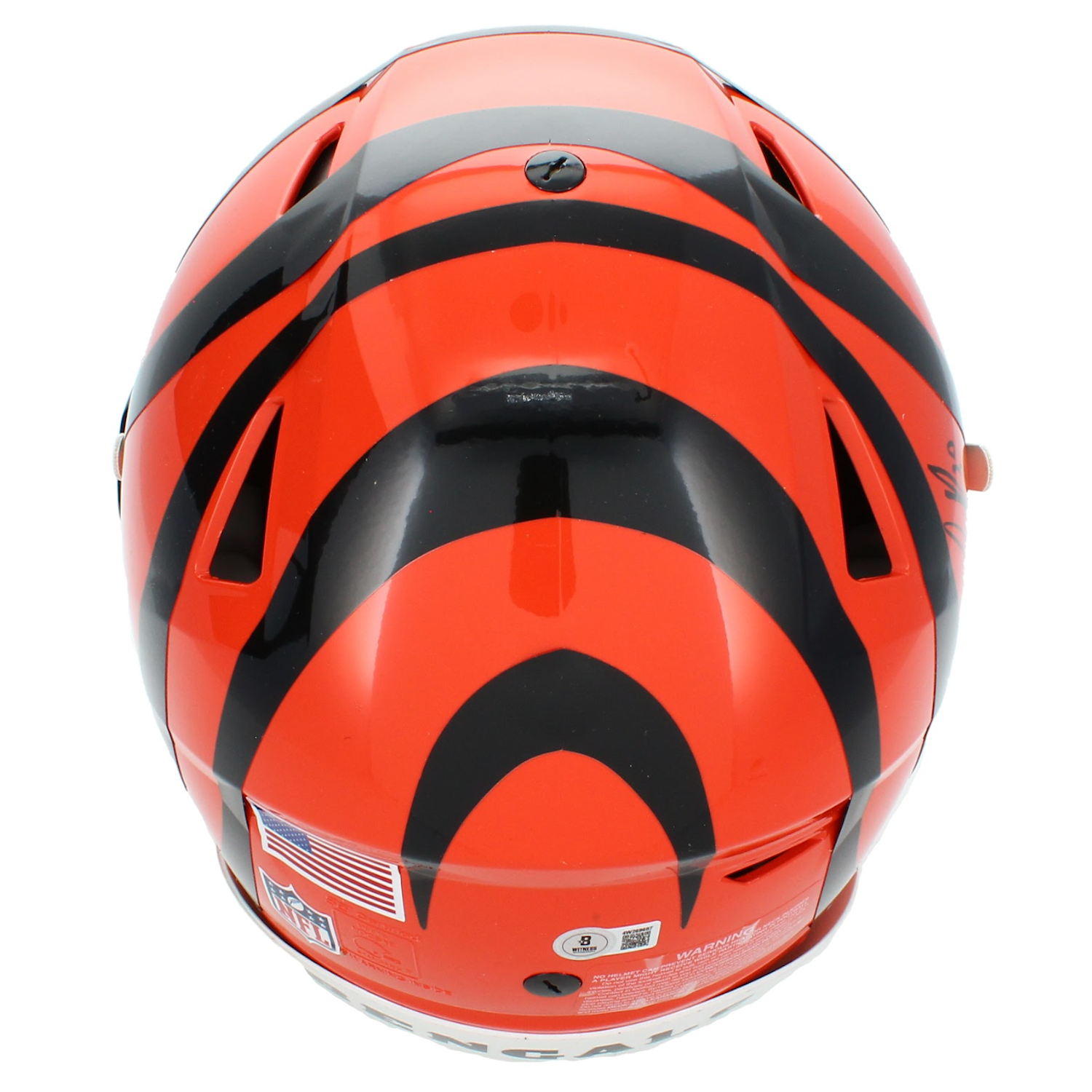 Chase Brown Autographed Cincinnati Bengals Speedflex Authentic Helmet Beckett