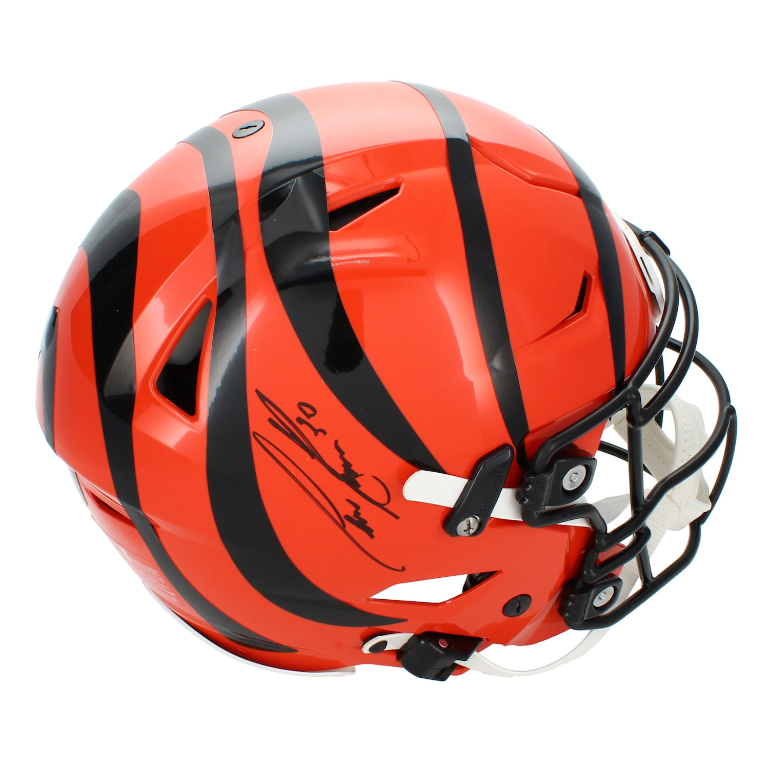 Chase Brown Autographed Cincinnati Bengals Speedflex Authentic Helmet Beckett