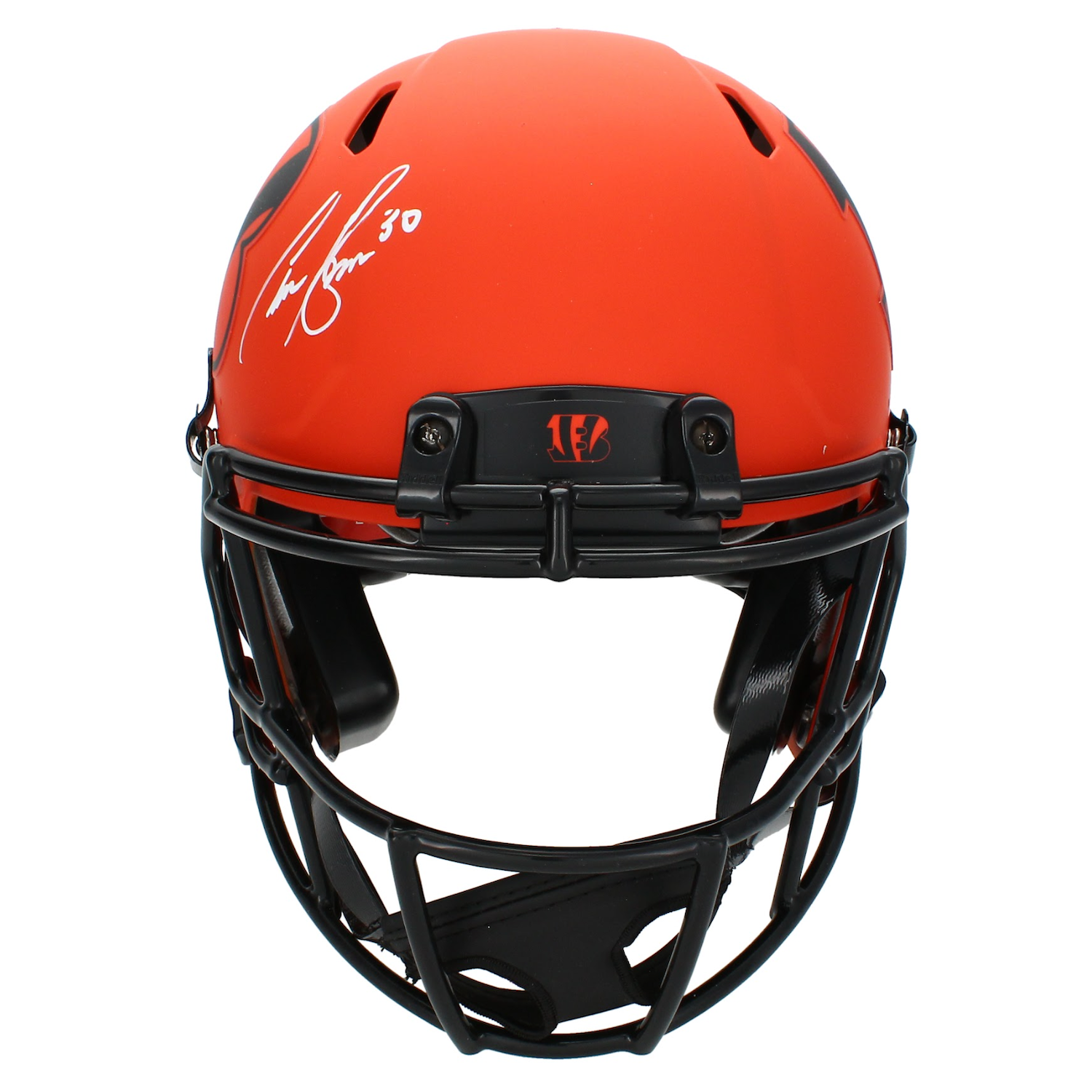 Chase Brown Autographed Cincinnati Bengals 'RAVE' Speed Authentic Helmet Beckett