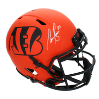 Chase Brown Autographed Cincinnati Bengals 'RAVE' Speed Authentic Helmet Beckett