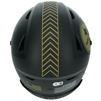 Jaylen Warren Autographed Pittsburgh Steelers 2025 Salute to Service SpeedFlex Authentic Helmet Beckett