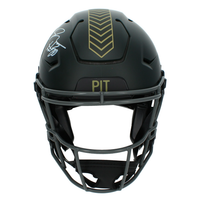 Jaylen Warren Autographed Pittsburgh Steelers 2025 Salute to Service SpeedFlex Authentic Helmet Beckett