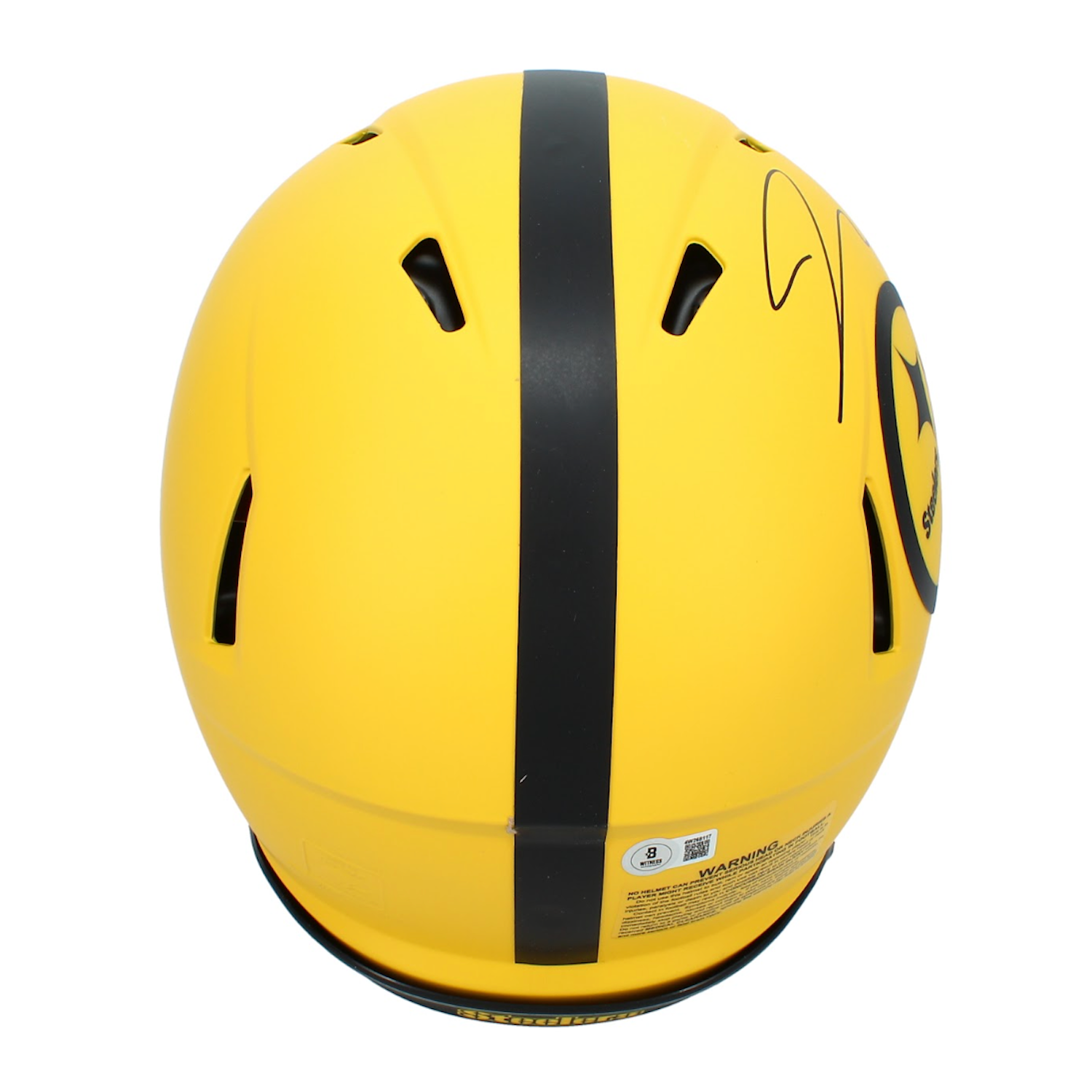 Jaylen Warren Autographed Pittsburgh Steelers 'RAVE' Speed Authentic Helmet Beckett