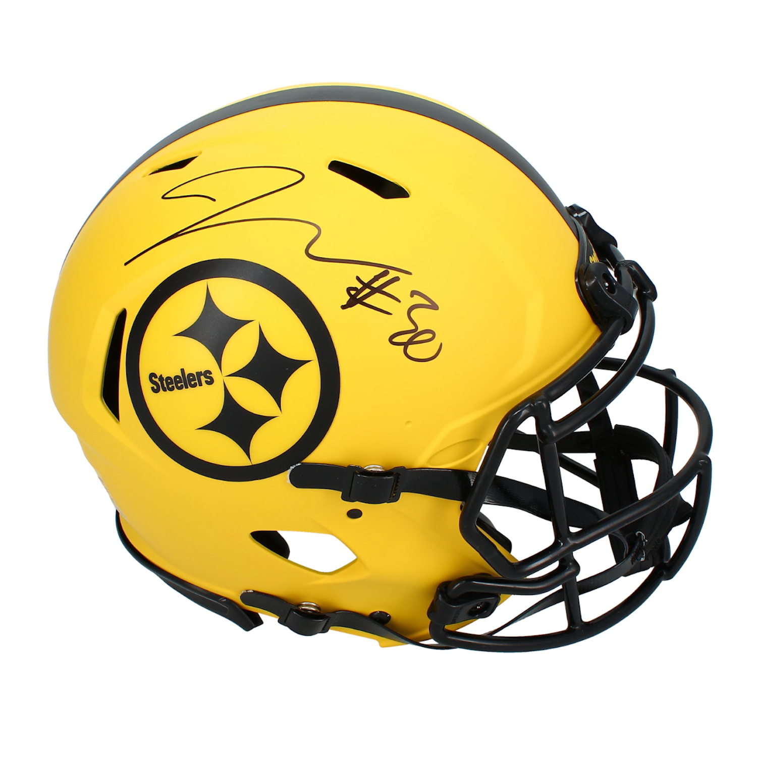 Jaylen Warren Autographed Pittsburgh Steelers 'RAVE' Speed Authentic Helmet Beckett