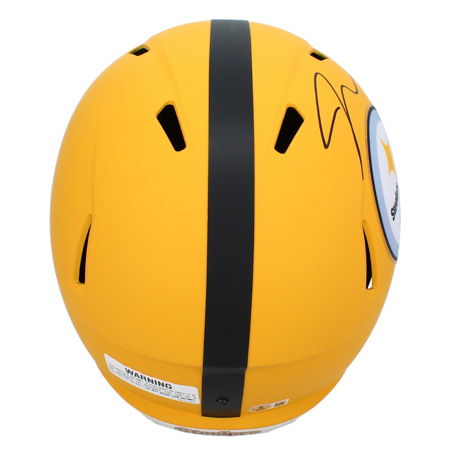 Jaylen Warren Autographed Steelers 2025 Alt. Full Size Speed Helmet Beckett