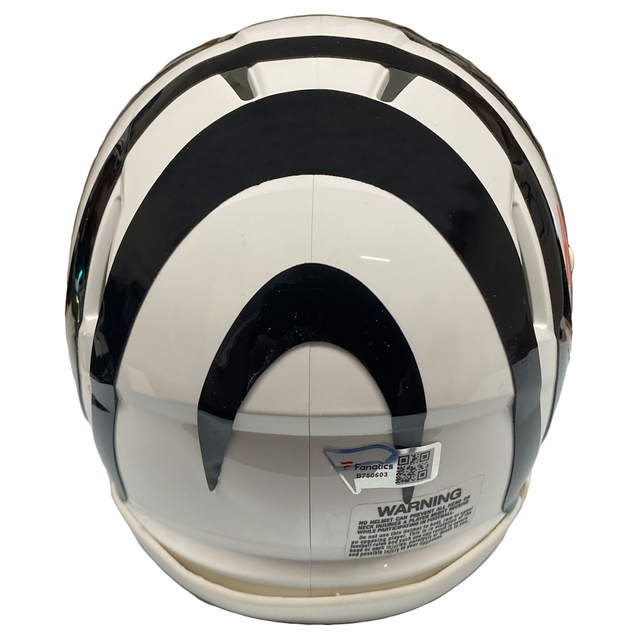 JOE BURROW Autographed Bengals Alternate Mini Speed Helmet FANATICS