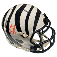 JOE BURROW Autographed Bengals Alternate Mini Speed Helmet FANATICS