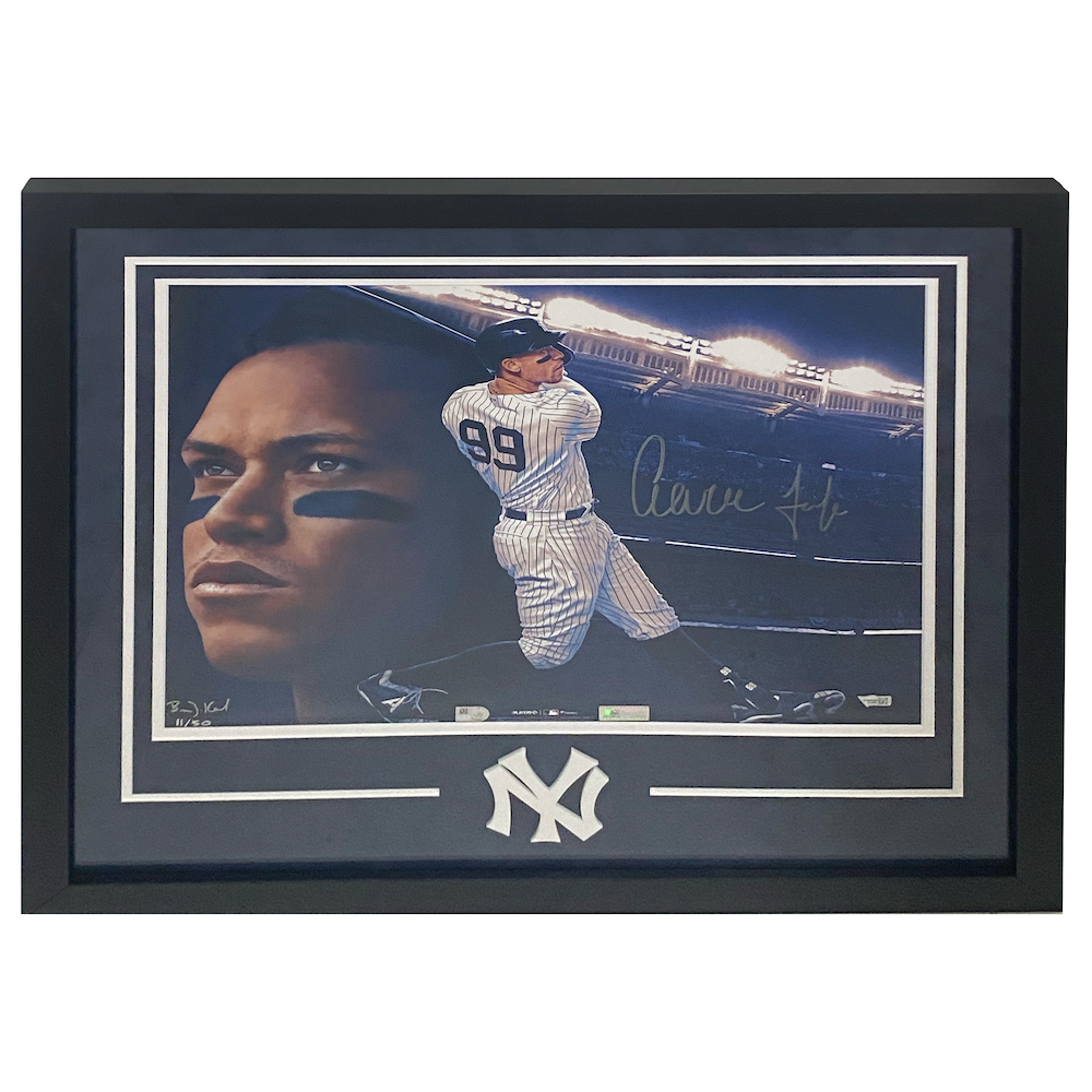 Aaron Judge Autographed Yankees Framed 16" x 20" B. Konnick Photo Fanatics LE 50