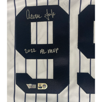 AARON JUDGE Autographed "2022 AL MVP" New York Yankees Authentic Home Jersey FANATICS