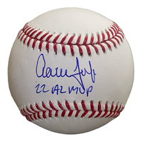 AARON JUDGE Autographed NY Yankees "2022 AL MVP" Official Baseball FANATICS