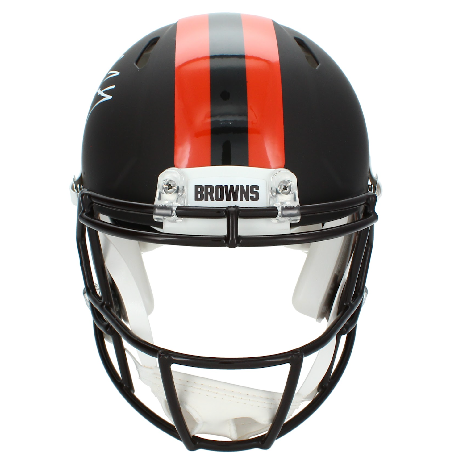 Jerry Jeudy Autographed Cleveland Browns 'Alpha Dog' Speed Authentic Helmet Beckett