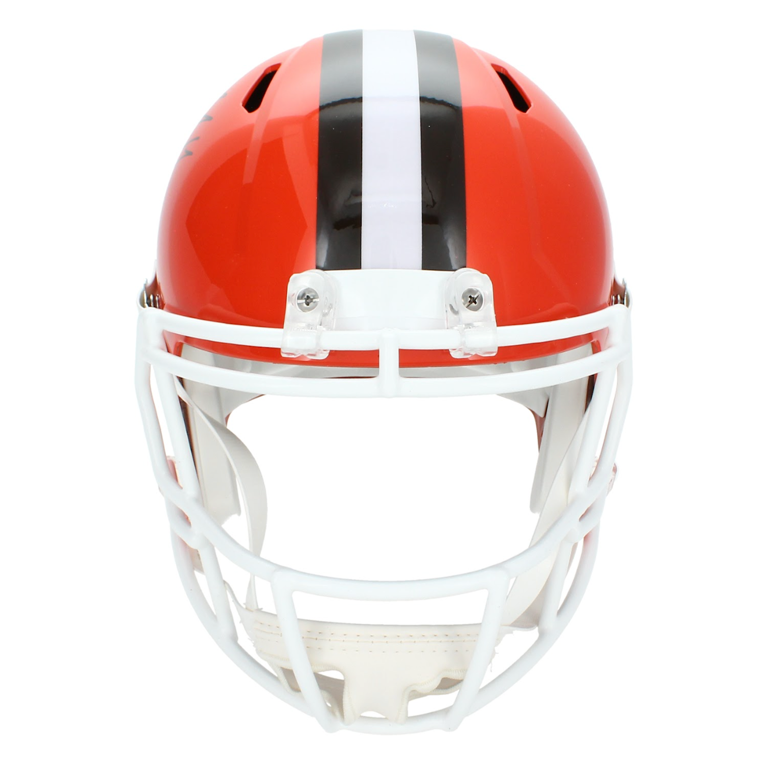 Jerry Jeudy Autographed Cleveland Browns 1975-05 Throwback Speed Full Size Helmet Beckett