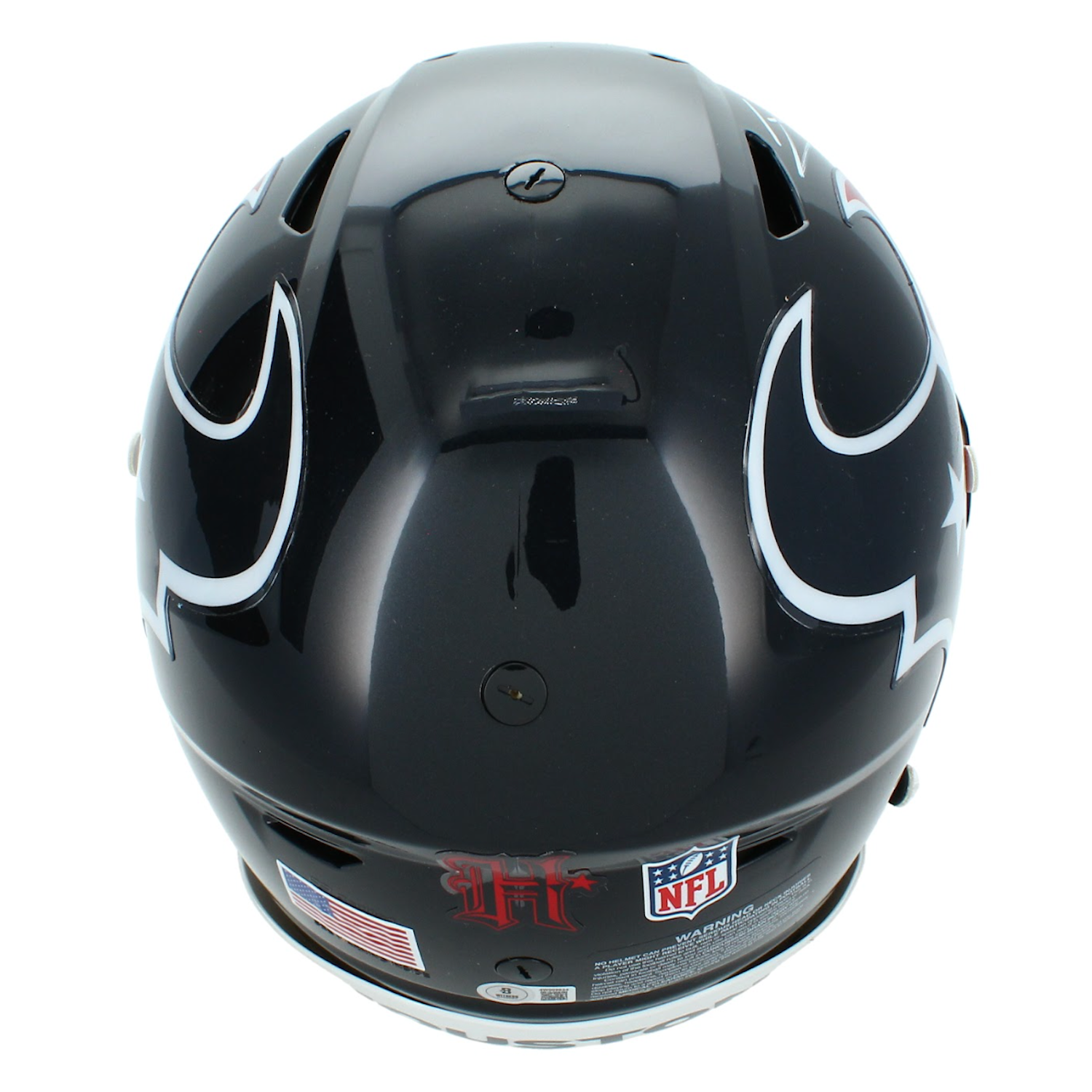 Jayden Higgins Autographed Houston Texans SpeedFlex Authentic Helmet Beckett