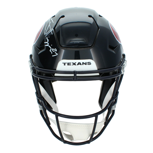 Jayden Higgins Autographed Houston Texans SpeedFlex Authentic Helmet Beckett