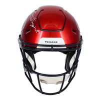 Jayden Higgins Autographed Houston Texans Alternate Red Speedflex Authentic Helmet Beckett