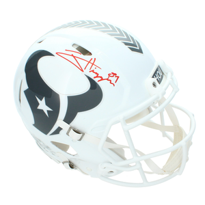 Jayden Higgins Autographed Houston Texans 2024 Salute to Service Speed Authentic Helmet Beckett