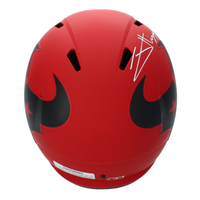 Jayden Higgins Autographed Houston Texans RAVE Speed Full Size Helmet Beckett