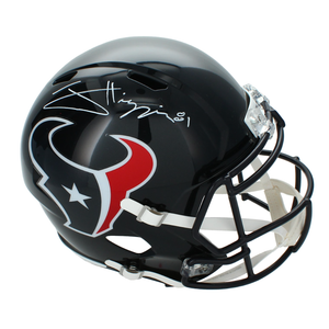 Jayden Higgins Autographed Houston Texans Replica Speed Full Size Helmet Beckett