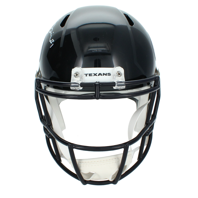 Jayden Higgins Autographed Houston Texans Replica Speed Full Size Helmet Beckett