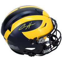 Aidan Hutchinson Autographed Michigan Wolverines Speedflex Authentic Helmet Beckett