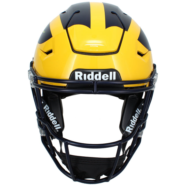 Aidan Hutchinson Autographed Michigan Wolverines Speedflex Authentic Helmet Beckett